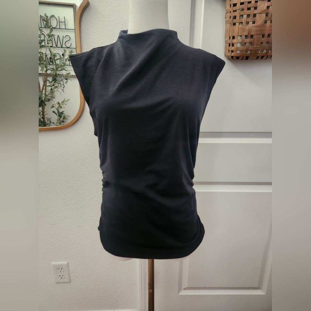 Sofia by Sofia Vergara Black Muscle Tee